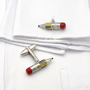 <span class=keywords><strong>Gemelos</strong></span> novedosos de latón francés para hombre, gran oferta, <span class=keywords><strong>gemelos</strong></span> de lápiz de <span class=keywords><strong>caballero</strong></span> para boda, compromiso, fiesta de negocios o regalo - Product Image 3