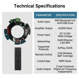 Amplificateur de haut-parleur de plafond WiFi <span class=keywords><strong>WiiM</strong></span> Home avec lecteur de réseau actif sans fil pour le streaming - Product Image 5