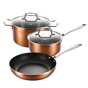 Ensemble de casseroles et poêles de luxe de haute qualité pour cuisine à induction, en aluminium épais, avec revêtement antiadhésif <span class=keywords><strong>Tefal</strong></span>, pour la cuisson et les soupes - Product Image 2