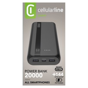 Batería externa negra (Batteria 20000mAh) Power Delivery PBENTRY20000K - Product Image 2