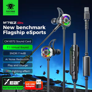 Audífonos para Juegos PLEXTONE M762 Ultra, Sonido Envolvente 3D de 7.1 Canales, Audífonos Intrauditivos RGB, Recargables con PD40W, Reducción de Ruido con IA - Product Image 2