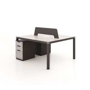 Modern Desk Partition L Shape Office <b>Table</b> Desk Workstation <b>Table</b> Luxury Office Desk Home Office Furniture 4 Person - Product Image 6