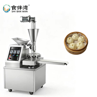 Machine à farcir et à emballer les pains entièrement intégrée, motorisée, fiable, automatique, haute capacité, 60 pièces/min, en acier inoxydable, compatible avec les aliments