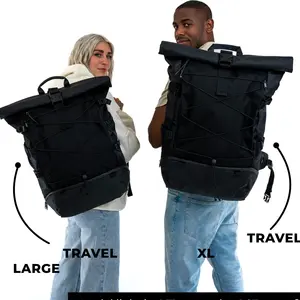 Erweiterbare Cabrio-LAPTOP-Tasche mit mehreren Fächern Reise rucksack Outdoor-Abenteuer rucksack Rollender Tages rucksack