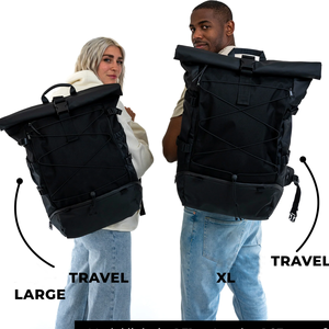 Sac à dos de voyage, sac à dos d'aventure en plein air, sac à dos à roulettes, sac à dos multi-compartiments extensible et convertible pour ordinateur portable - Product Image 1