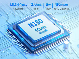 Mini PC industriel sans ventilateur, pare-feu, Intel N150, 4xRJ45, 2xSFP+, Quad Cores, double écran, DDR4, ordinateur Win10/11 Ubuntu Centos 9 - Product Image 5