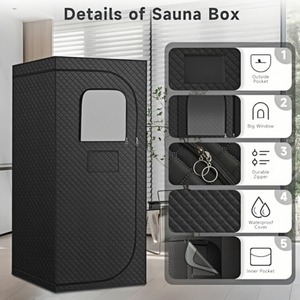 <span class=keywords><strong>Sauna</strong></span> de Infrarrojos Portátil Eléctrica para el Hogar, Terapia de Luz Roja para Todo el Cuerpo, <span class=keywords><strong>Sauna</strong></span> Seca de Lujo <span class=keywords><strong>en</strong></span> Forma de Cubo y Sala de Relajación - Product Image 6