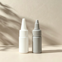 Botol Plastik 15ml HDPE untuk Kosmetik, Minyak Rambut, dengan Tutup Nozzle dan Sablon, Kemasan Kecantikan