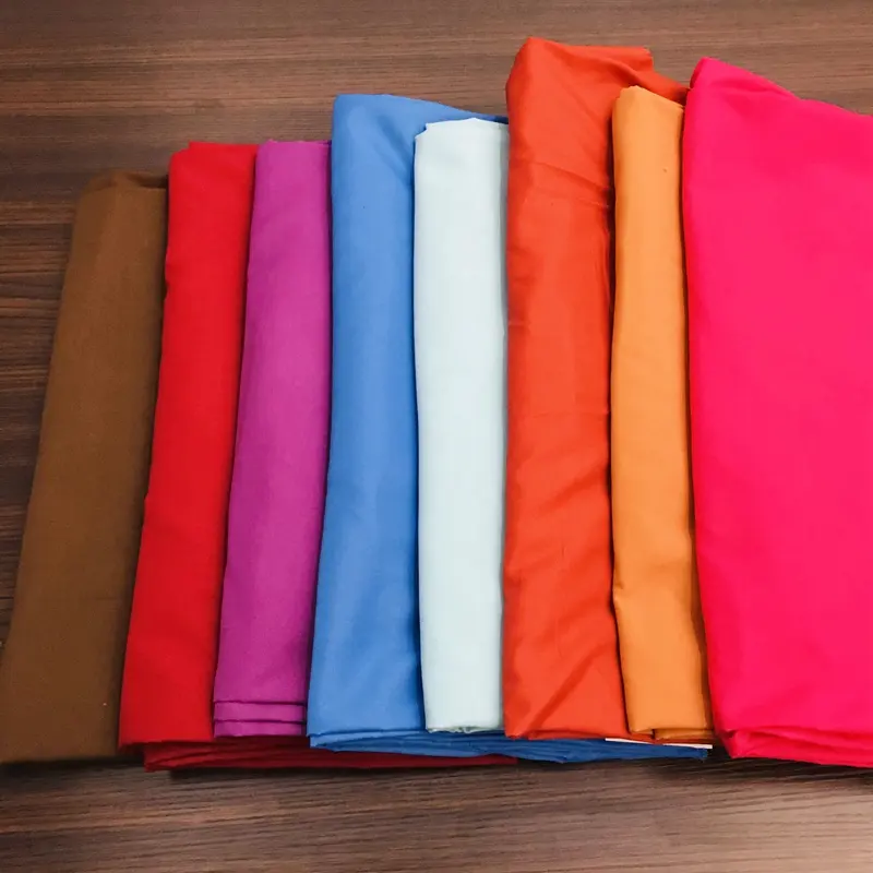 Wholesale china custom solid dyeing woven 100 polyester fabric manufacturers 75gsm