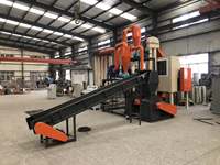Ligne de production de recyclage des déchets électroniques, ligne de recyclage automatique des circuits imprimés, broyeur de processeurs informatiques, séparateur de moteurs, haute productivité