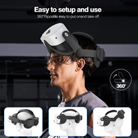 Accessoire de jeu de réalité virtuelle à succès : Bandeau de tête monté sur la tête, sangle de tête adaptée à Meta Quest 3s