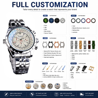 Jaragar S1144 en stock 1 pièce Logo personnalisé 50 pièces Fabricant d'usine OEM ODM Montre-bracelet mécanique automatique de luxe pour homme