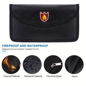 ซองเก็บของกันไฟขนาดเล็กแบบสองช่อง ทนไฟสูง กันน้ำ ป้องกันสัญญาณรบกวน - Product Image 3