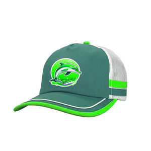 Gorras de Camionero Negras con Bordado 3D OEM, Gorras de Camionero para Hombre con Impresión por Transferencia de Calor Debajo del Borde - Product Image 1