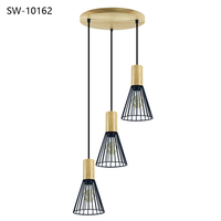 Lampe suspendue moderne noire pour la décoration de la maison, cage décorative, luminaire suspendu pour salle à manger, lampe suspendue moderne pour bureau, lampe moderne pour boutique