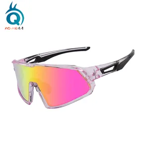 Hoge Kwaliteit Lichtgewicht Clear Frame Racefiets Pc Coating Lens Custom Honkbal Zonnebril Fietsen Zonnebril