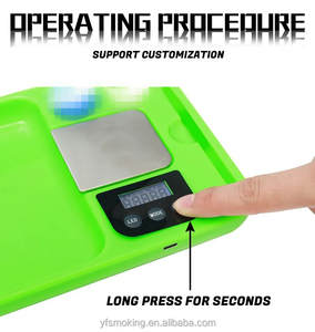 Plateau roulant <span class=keywords><strong>de</strong></span> <span class=keywords><strong>tabac</strong></span> LED <span class=keywords><strong>de</strong></span> logo personnalisé en gros d'usine Offre Spéciale avec balance - Product Image 4