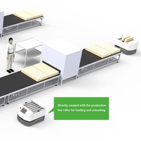 Lcv1000 Robot seluler Slam Laser kapasitas 1000kg Logistik Industri 5g/Wifi