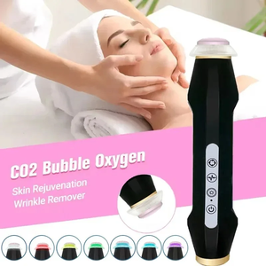 Lápiz de Burbujas de Oxígeno y CO2 Portátil para Blanqueamiento, Reafirmación e Hidratación de la Piel, Kits de Suero, Compatible con EE. UU./Italia/Sudáfrica, Pantalla LCD Portátil - Product Image 1