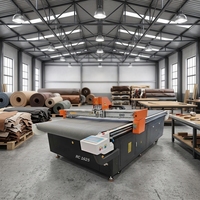 Machine de découpe CNC industrielle Rongchi 1625 avec grande table de travail pour textiles, joints, fibres de carbone, sur mesure