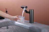Mélangeur électrique robinets d'eau tactiles avec capteur sans contact Affichage numérique Robinet de lavabo de salle de bain rotatif à 360 degrés