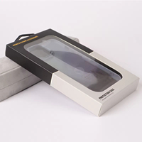 Boîte d'emballage portable en carton avec fermeture magnétique et poignée, à paillettes, pour accessoires électroniques grand public et téléphones portables