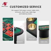 Table de Roulette Professionnelle de Luxe Moderne pour Casino, Matériau Mélamine, Disposition Personnalisée, Divertissement de Poker, Vente en Gros