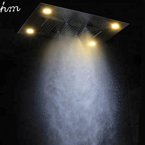 de Pluie <span class=keywords><strong>Cascade</strong></span> Brouillard Ensemble de Douche Robinets De Douche de salle de Bain Haut Débit Thermostatique 5 Inverseur Bain - Product Image 5