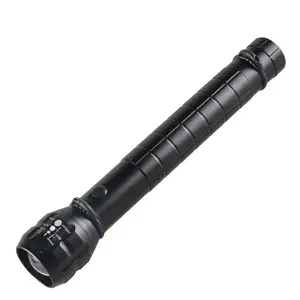 Aluminum Zoom Focus Photo Lamp Rechargeable Led Torch Light Waterproof Tactical Flashlights with Compass