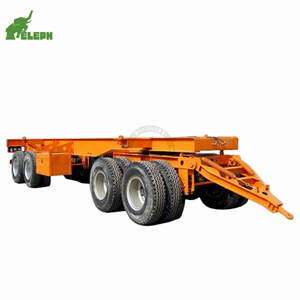 Hot bán 20ft đầy đủ Trailer container xương Cargo Trailer 2 + 2 Trục Drawbar Trailer - Product Image 1
