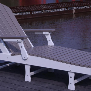15 ans d'usine, parc <span class=keywords><strong>de</strong></span> <span class=keywords><strong>jardin</strong></span> extérieur <span class=keywords><strong>en</strong></span> plastique HDPE à faible entretien, chaise longue - Product Image 1