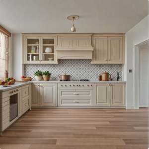 Muebles de Madera Maciza de Diseño Americano Nuevo, Gabinete de Cocina Italiano de Estilo Clásico - Product Image 2