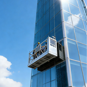 Электрическая подъемная строительная платформа для обслуживания зданий, высотных работ, с широкой рабочей площадкой, секции из алюминиевого сплава - Product Image 6