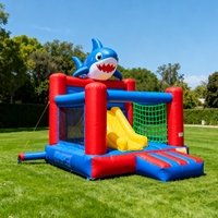 Château gonflable en PVC, grand lit de rebond pour l'extérieur, château de jeu pour enfants, petit toboggan gonflable pour l'intérieur, lit de saut pour enfants