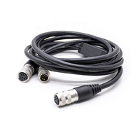 Cable de Extensión de Alimentación Mini Din de 8 Pines M16, Configuraciones Compactas de Cableado Ligero y Personalizable