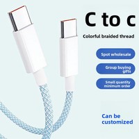 Kabel Pengisian Cepat Type-C ke Type-C 1m 3A untuk Ponsel iPhone & Komputer - Konduktor Tembaga Komposit Ramah Lingkungan