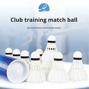 Volant de <span class=keywords><strong>Badminton</strong></span> d'entraînement de compétition professionnelle super durable Double plume d'oie de poisson atterrissage précis véritable navire amiral - Product Image 5