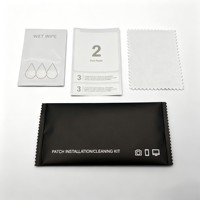 Kit d'installation de protection d'écran de téléphone, lingettes humides jetables, absorbant la poussière, autocollant, chiffon en microfibre, nettoyant pour écran