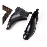 Bottines tissées grande taille pour hommes, style décontracté et tendance. Bottines courtes.