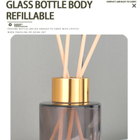 Bouteilles de diffuseur de parfum en verre ambré vides de 50 ml et 100 ml pour l'aromathérapie