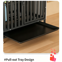 Grande cage pour chat avec espace libre pour une utilisation en intérieur, à deux étages, avec bac à litière intégré, lit pour chat, maison pour chat, enclos pour chat