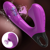 Erotischer Zauberstab-Massager Saugvibrator Realistische Berührung Sexy Weibliches Masturbationsspielzeug Dildo-Vibratoren für Frauen