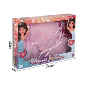Conjunto de Disfraz de Princesa, Falda, Alas, Varita Mágica, Color Rosa, Juguetes de Imitación, Disfraz de Juego de Roles, Regalo para Niñas - Product Image 2