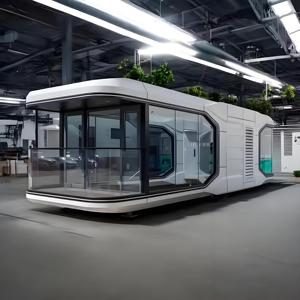 Lujo prefabricado espacio lago cabina Pod Hotel para uso comercial sistema inteligente para sala de estar dormitorio para la playa al aire libre - Product Image 2