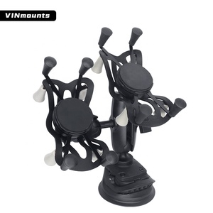VIN Mounts Flexible 2-in-1 Car Windshield Double <strong>Phone</strong> Suction Mount Compatible with Ram Mounts Easy Cell <strong>Phone</strong> <strong>Holder</strong> - Product Image 3