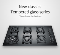 Panneau de verre pour cuisinière à gaz à six brûleurs