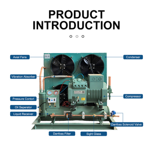 Unité de condensation refroidie par air pour applications de chambre froide et de congélation Système de refroidissement par réfrigération industrielle - Product Image 3