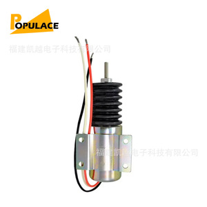 โซลินอยด์วาล์วตัดน้ำมันเชื้อเพลิงสำหรับเครื่องกำเนิดไฟฟ้าดีเซล Populace P613-C1V12 โมดูลแม่เหล็กไฟฟ้า - Product Image 1