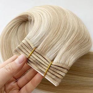 Nuovi Arrivi: Extension di Capelli Umani Vergini Biondi 100% Naturali, Vendita Top, Colore <span class=keywords><strong>Chiaro</strong></span>, Doppia Trama, Molto Richieste - Product Image 3