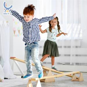 XIHA Arredamento Montessori, Trave di Equilibrio in Legno per Bambini, Tavola di Equilibrio, Regalo per Bambini, Giochi con Pietre di Equilibrio - Product Image 3